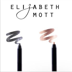 ✨ ELIZABETH MOTT Smooth Shadow Eye Pencil Duo / RAVEN + PEARL